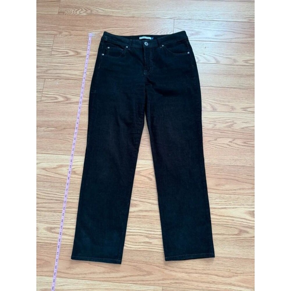 women’s bandolinoblu black corduroy straight leg pants